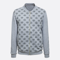 Vyriškas džemperis su logotipais SMP31004, pilkas kaina ir informacija | Džemperiai vyrams | pigu.lt