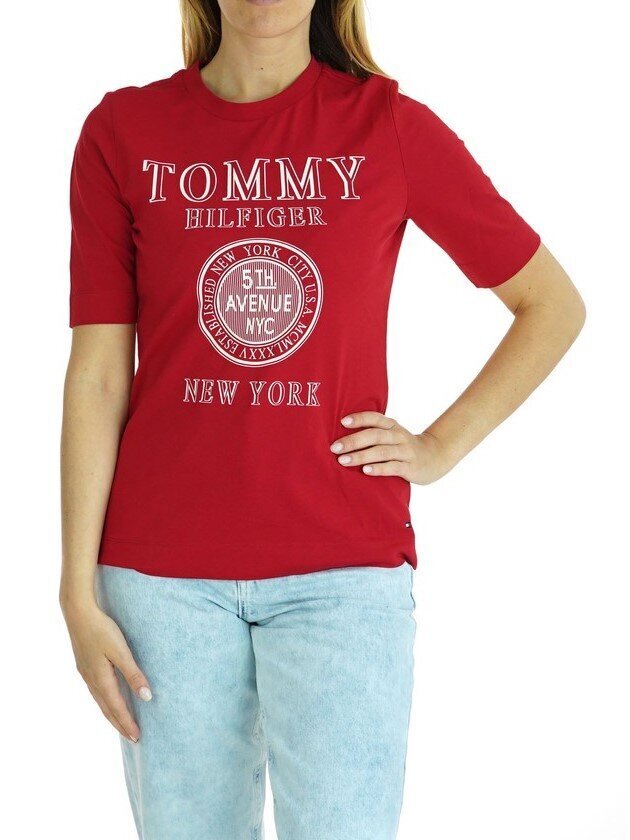Marškinėliai moterims Tommy Hilfiger 8719858833884 цена и информация | Marškinėliai moterims | pigu.lt