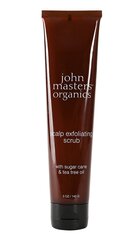 Galvos odos šveitiklis su cukranendrėmis ir arbatmedžio aliejumi John Masters Organics Scalp Exfoliating Scrub with Sugar Cane & Tea Tree Oil, 142 g kaina ir informacija | Priemonės plaukų stiprinimui | pigu.lt