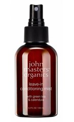 Nenuplaunama kondicionuojamoji dulksna plaukams John Masters Organics Green Tea & Calendula Leave-In Conditioning Mist, 125 ml kaina ir informacija | Priemonės plaukų stiprinimui | pigu.lt