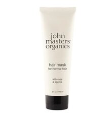 Plaukų kaukė normaliems plaukams John Masters Organics Rose & Apricot Hair Mask, 148 ml kaina ir informacija | Priemonės plaukų stiprinimui | pigu.lt