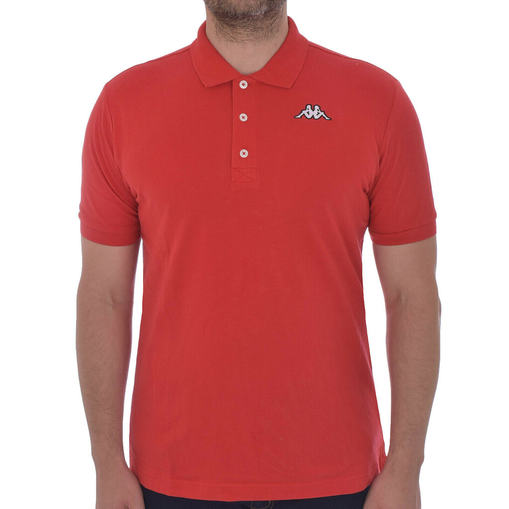 Polo marškinėliai vyrams Kappa Sharus 303T8V0 565, raudoni цена и информация | Vyriški marškinėliai | pigu.lt