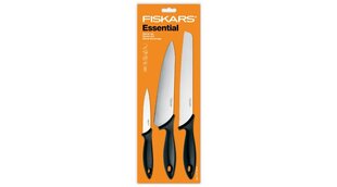 Fiskars Essential стартовый комплект из 3-х частей цена и информация | Ножи и аксессуары для них | pigu.lt