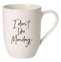 Кружка Like by Villeroy & Boch Statement, I don't like mondays, 0,34 л цена и информация | Стаканы, фужеры, кувшины | pigu.lt