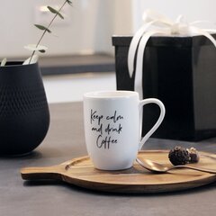 Кружка Like by Villeroy & Boch Statement Keep calm and drink Coffee, 0,34 л цена и информация | Стаканы, фужеры, кувшины | pigu.lt