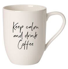 Кружка Like by Villeroy & Boch Statement Keep calm and drink Coffee, 0,34 л цена и информация | Стаканы, фужеры, кувшины | pigu.lt