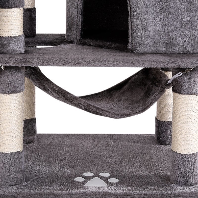 Draskyklė katėms Suvila, tamsiai pilkos spalvos, 145 cm kaina ir informacija | Draskyklės | pigu.lt