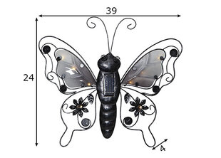 Настенный светильник с солнечной батареей Butterfly цена и информация | Уличные светильники | pigu.lt