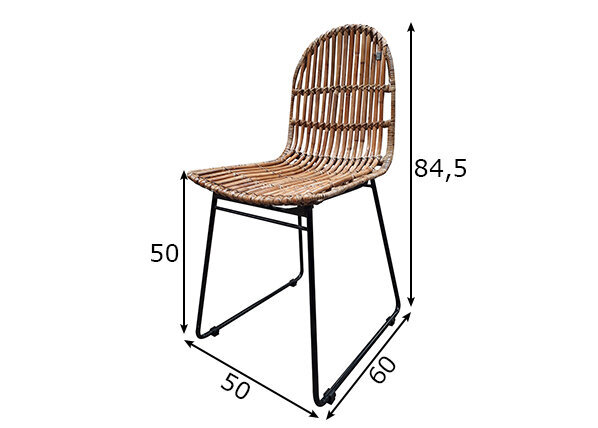Kėdžių komplektas Tom Tailor, 2 vnt. kaina ir informacija | Virtuvės ir valgomojo kėdės | pigu.lt