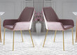 Kėdžių komplektas, 2 vnt., rožinės spalvos цена и информация | Virtuvės ir valgomojo kėdės | pigu.lt