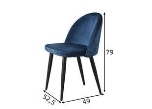 Kėdžių komplektas Sit, 2 vnt., tamsiai mėlynas kaina ir informacija | Virtuvės ir valgomojo kėdės | pigu.lt