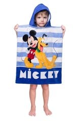 Полотенце с капюшоном Mickey Stripe, 50 x 115 см цена и информация | Полотенца | pigu.lt