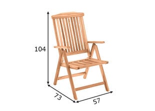 Складной садовый стул, коричневый цена и информация |  Садовые стулья, кресла, пуфы | pigu.lt