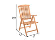 Sulankstoma lauko kėdė, ruda kaina ir informacija | Lauko kėdės, foteliai, pufai | pigu.lt