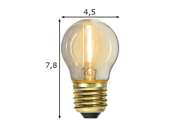 E27 0,8W LED lemputė kaina ir informacija | Elektros lemputės | pigu.lt
