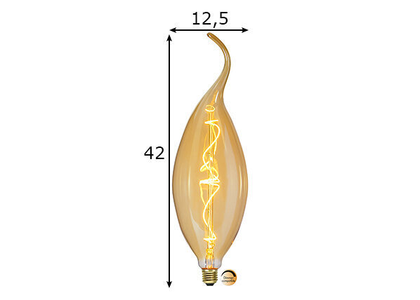 Dekoratyvinė LED lemputė E27 4,5W kaina ir informacija | Elektros lemputės | pigu.lt