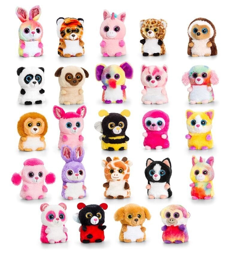 Pliušiniai žaislai Animotsu Mini Motsu Keel Toys, 10cm, 1vnt цена и информация | Minkšti (pliušiniai) žaislai | pigu.lt