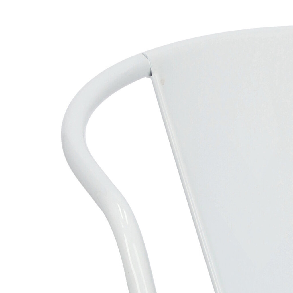 Kėdė D2 Design Paris Arms Tolix, balta kaina ir informacija | Virtuvės ir valgomojo kėdės | pigu.lt