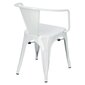 Kėdė D2 Design Paris Arms Tolix, balta kaina ir informacija | Virtuvės ir valgomojo kėdės | pigu.lt