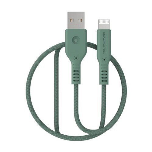 Premium MFI sertifikuotas kabelis USB - Lightning (žalias, 1.1m) kaina ir informacija | Laidai telefonams | pigu.lt