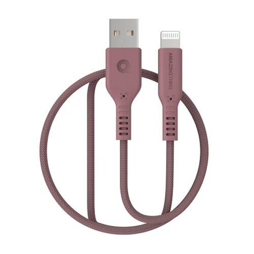 Premium MFI sertifikuotas kabelis USB - Lightning (rausvas, 1.1m) kaina ir informacija | Laidai telefonams | pigu.lt