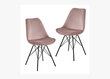 Valgomojo kėdžių komplektas Skandinavisch, 2 vnt., rožinė kaina ir informacija | Virtuvės ir valgomojo kėdės | pigu.lt