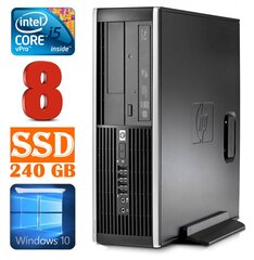 HP 8100 Elite SFF i5-650 8GB 240SSD DVD WIN10 kaina ir informacija | Stacionarūs kompiuteriai | pigu.lt
