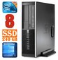 HP 8100 Elite SFF i5-650 8GB 240SSD DVD WIN10 kaina ir informacija | Stacionarūs kompiuteriai | pigu.lt