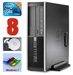 HP 8100 Elite SFF i5-650 8GB 250GB DVD WIN7Pro цена и информация | Stacionarūs kompiuteriai | pigu.lt