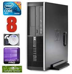 HP 8100 Elite SFF i5-650 8GB 2TB GT1030 2GB DVD WIN10Pro kaina ir informacija | Stacionarūs kompiuteriai | pigu.lt