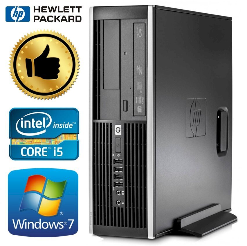 HP 8100 Elite SFF i5-650 4GB 480SSD DVD WIN7Pro цена и информация | Stacionarūs kompiuteriai | pigu.lt