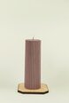 Розовая свеча из соевого воска Цтлтндра, 4,5x14,5 см, 250 г