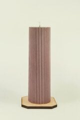 Sojų vaško žvakė Cilindras 5,5x19,5 cm., 500 g., rožinė kaina ir informacija | Žvakės, Žvakidės | pigu.lt