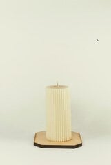 Sojų vaško žvakė Cilindras 4,5x9,5 cm., 170 g., kreminė kaina ir informacija | Žvakės, Žvakidės | pigu.lt