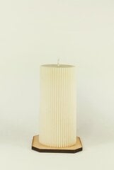 Sojų vaško žvakė Cilindras 7x14,4 cm., 490 g., kreminė kaina ir informacija | Žvakės, Žvakidės | pigu.lt