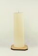 Sojų vaško žvakė Cilindras 5,5x19,5 cm., 500 g., kreminė