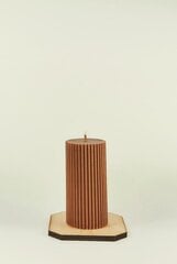 Sojų vaško žvakė Cilindras 4,5x9,5 cm., 170 g., molio spalvos kaina ir informacija | Žvakės, Žvakidės | pigu.lt