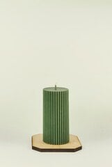 Sojų vaško žvakė Cilindras 4,5x9,5 cm., 170 g., žalia kaina ir informacija | Žvakės, Žvakidės | pigu.lt