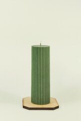 Sojų vaško žvakė Cilindras 4,5x14,5 cm., 250 g., žalia kaina ir informacija | Žvakės, Žvakidės | pigu.lt