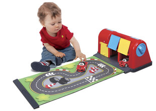 Игрушечная машина BB Junior Ferrari Roll-Away Raceway цена и информация | Игрушки для мальчиков | pigu.lt