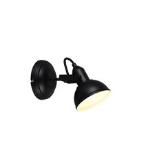Точечный светильник (спот) Gina 1 лампа E14 матовый черный цена и информация | Настенные светильники | pigu.lt