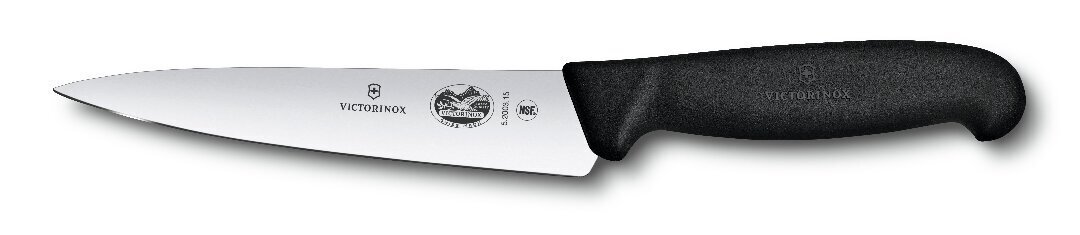 Victorinox FIBROX Chef’s virėjo peilis 15 cm цена и информация | Peiliai ir jų priedai | pigu.lt