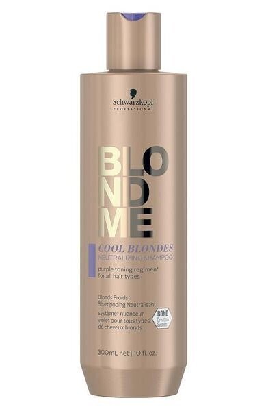 Geltonus atspalvius neutralizuojantis šampūnas Schwarzkopf Blond Me Cool Blondes 300 ml цена и информация | Šampūnai | pigu.lt