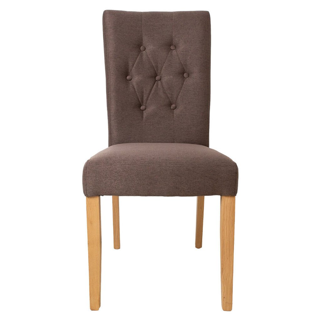 Valgomojo kėdė Home4You Queen, ruda kaina ir informacija | Virtuvės ir valgomojo kėdės | pigu.lt