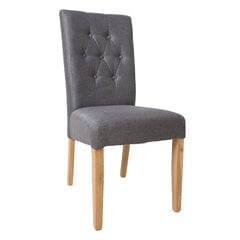Valgomojo kėdė Home4You Queen, pilka kaina ir informacija | Virtuvės ir valgomojo kėdės | pigu.lt