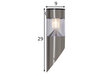 Sieninis šviestuvas su saulės baterijomis Marbella kaina ir informacija | Lauko šviestuvai | pigu.lt