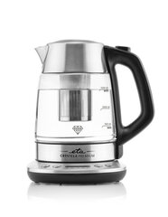 ETA Kettle Crystela Premium ETA915390000 Electric, 2200 W, 1.5 L, Glass, 360° rotational base, Stainless steel цена и информация | Электрочайники | pigu.lt