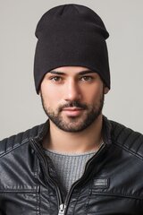 Mужская шапка Caskona SHADY UNI SHADY UNI*02, черный 2000000010793 цена и информация | Мужские шарфы, шапки, перчатки | pigu.lt