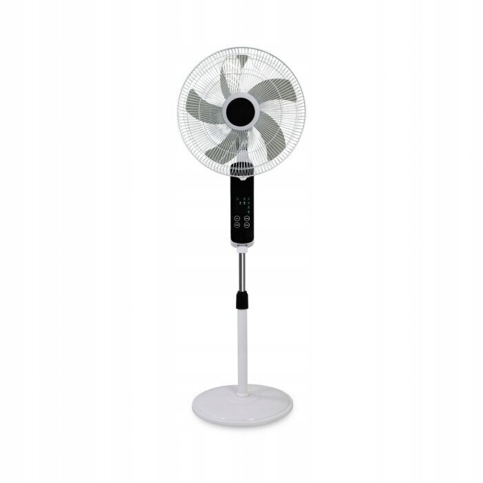 Grindų ventiliatorius su nuotolinio valdymo pultu „Volteno“ 50W, baltas kaina ir informacija | Ventiliatoriai | pigu.lt