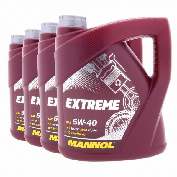 Mannol variklio alyva Extreme 5W-40, 5L kaina ir informacija | Variklinės alyvos | pigu.lt